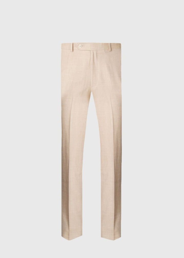 Herringbone James Trouser - Tan - Trouser