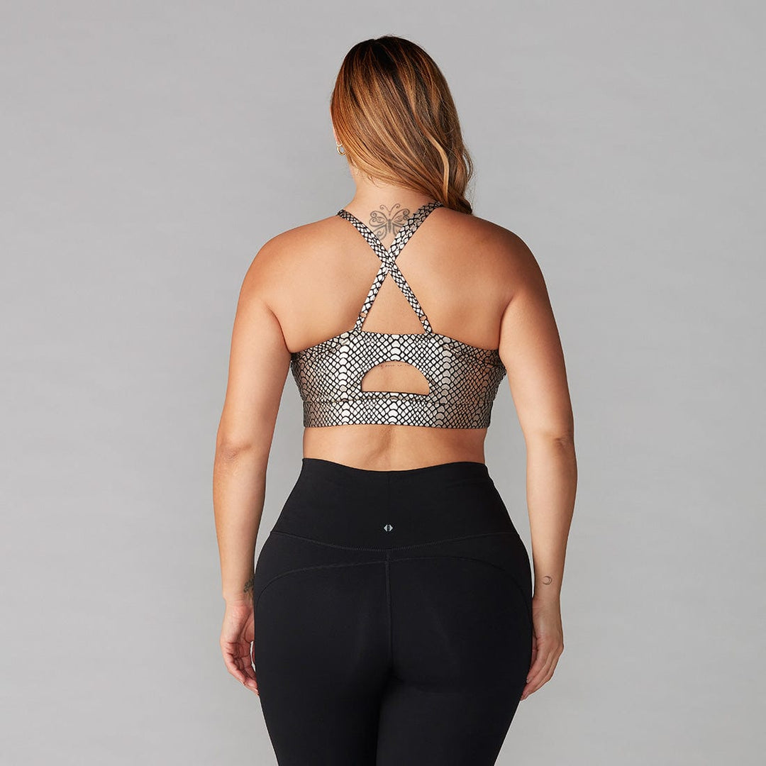Tavi Bra - Ebony Metallic Snake