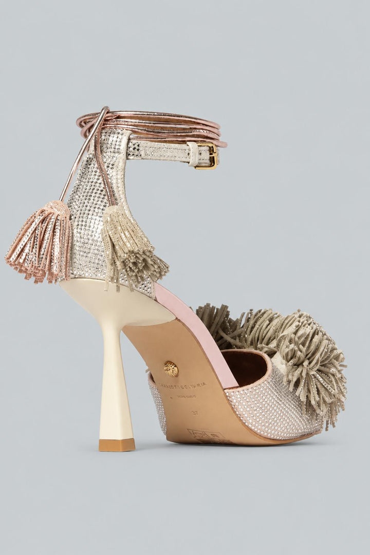 High Heel Sandals - Gray - 6 - Sandal