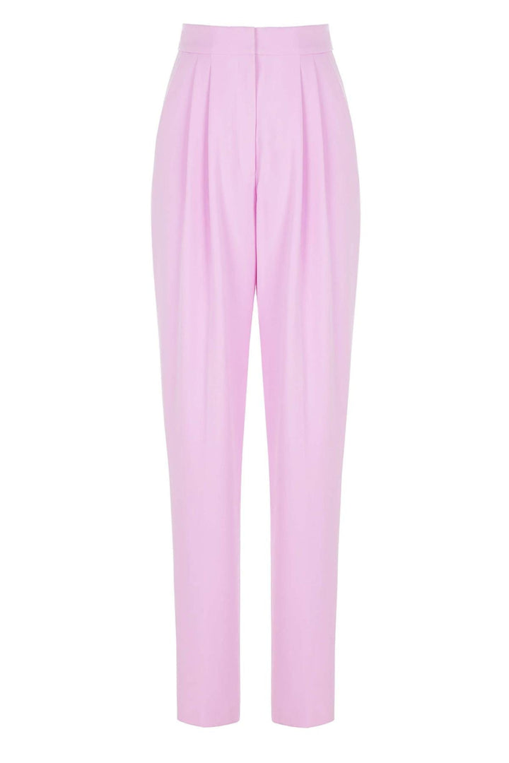 High Waist Carrot Pants - Pink - Trouser