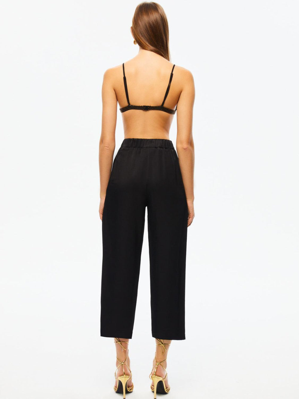 High-Waisted Carrot Pants - Dark Navy - Pants