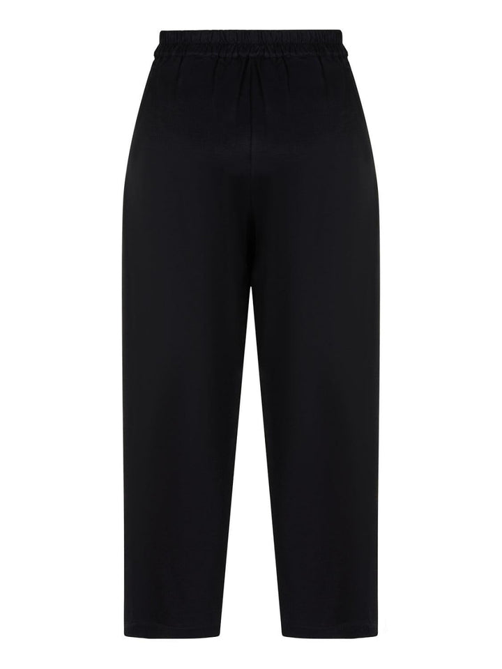 High-Waisted Carrot Pants - Dark Navy - Pants