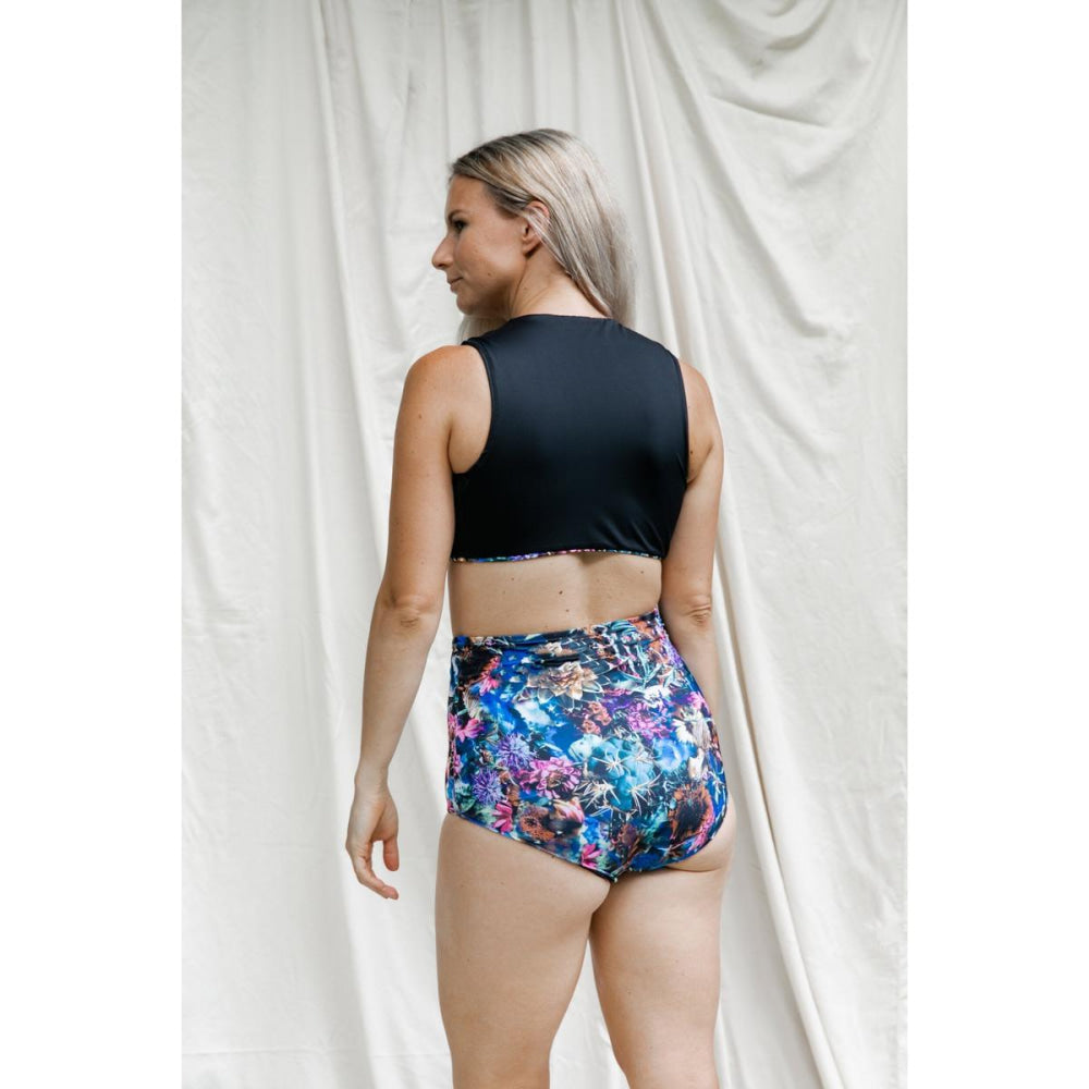 High Waisted Swim Trunk - M - Two Piece Swim