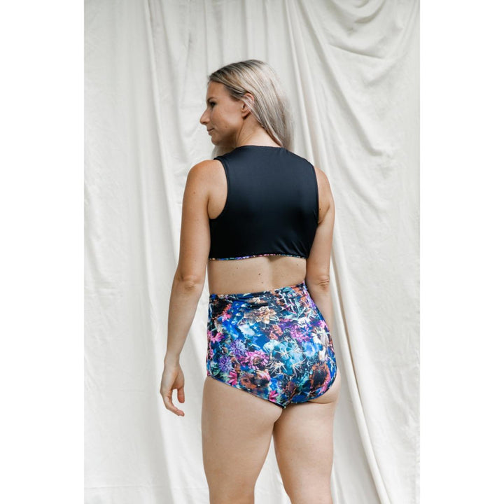 High Waisted Swim Trunk - M - Two Piece Swim