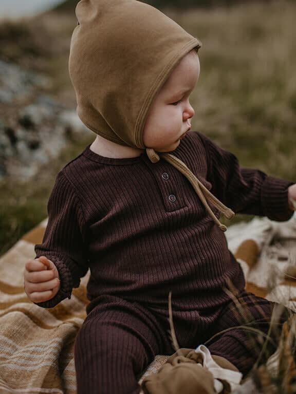 The Ribbed Top Baby - Chocolate
