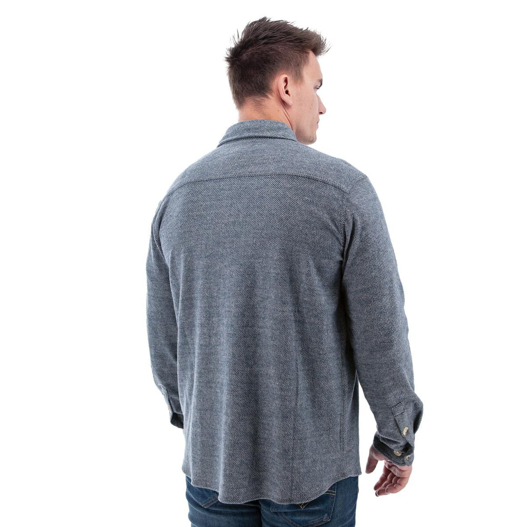 Oliver Fleece Overshirt - Dk Denim