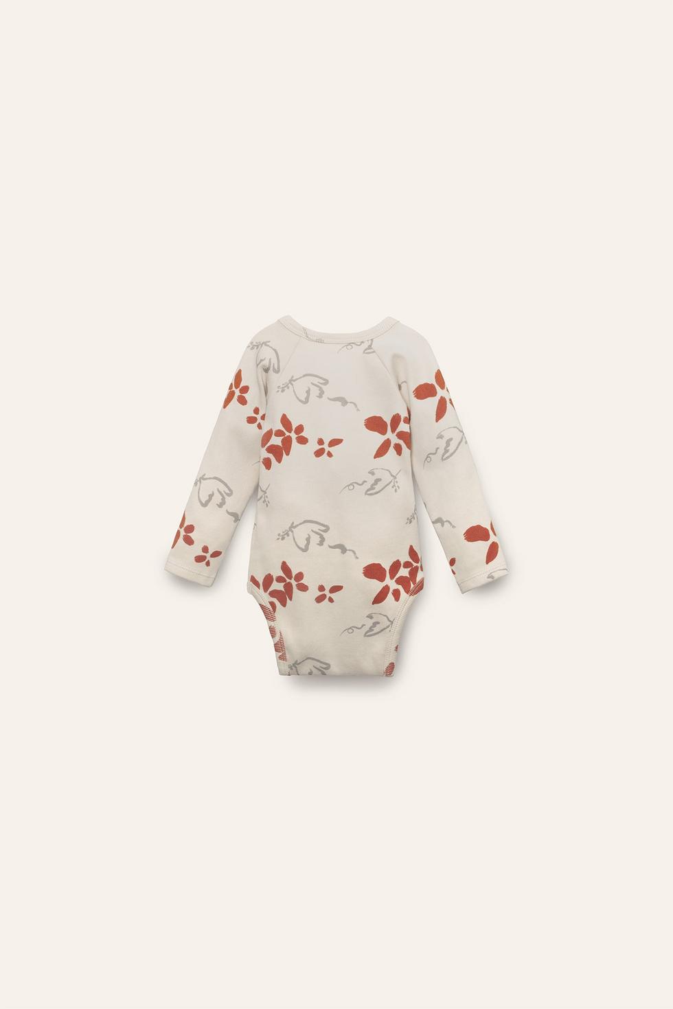 Organic Pima Cotton Kimono Baby Onesie - Peace