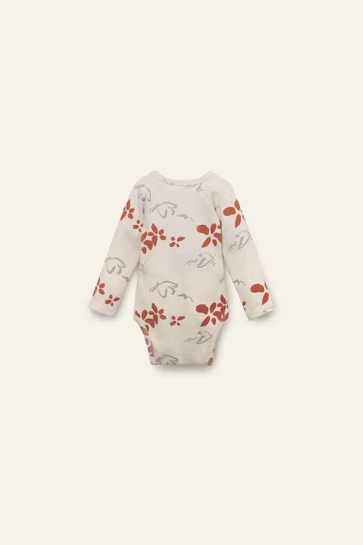 Organic Pima Cotton Kimono Baby Onesie - Peace