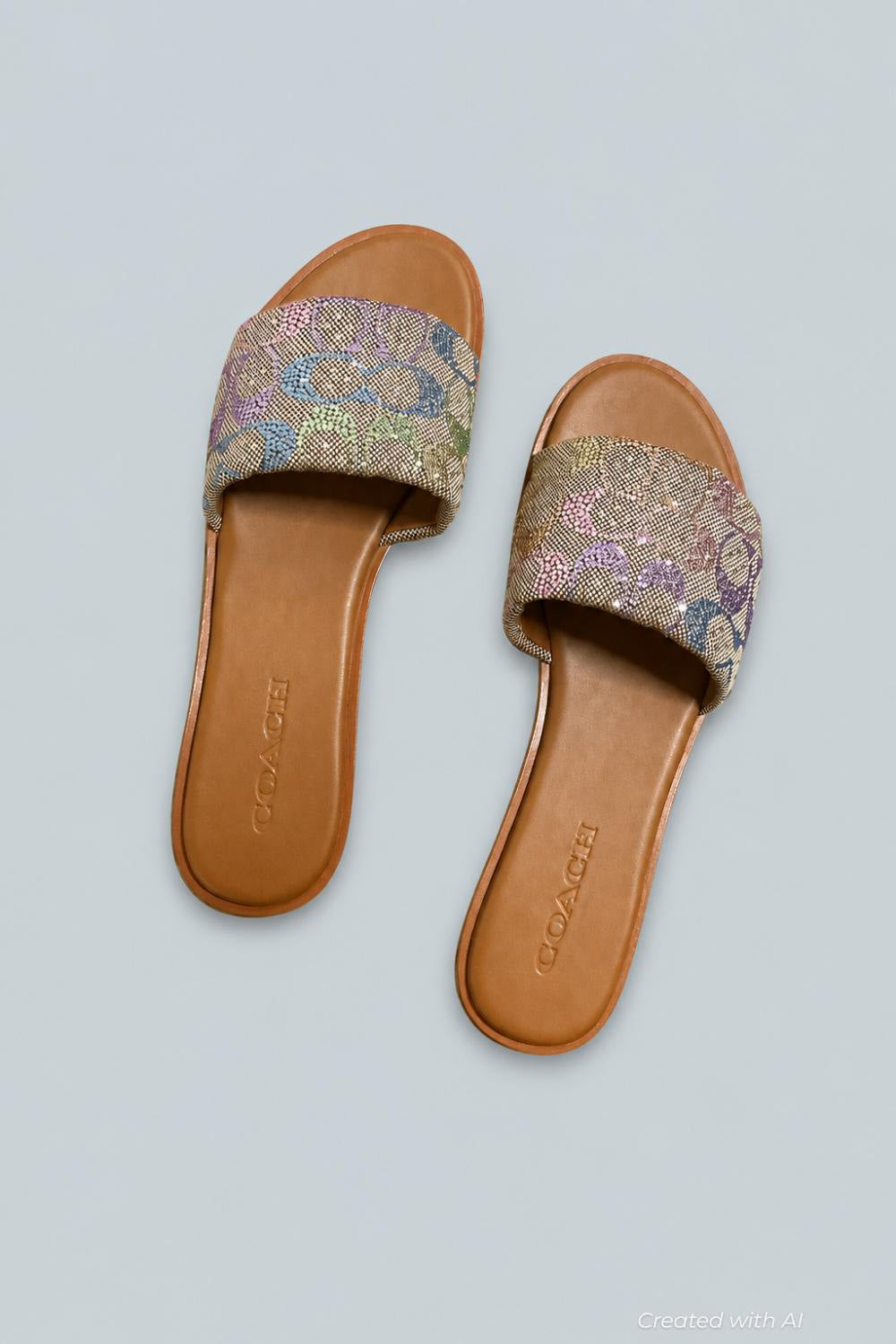 Holly Sandal Crystal Signature Jacquard - Rainbow Multi - 9 - Sandal