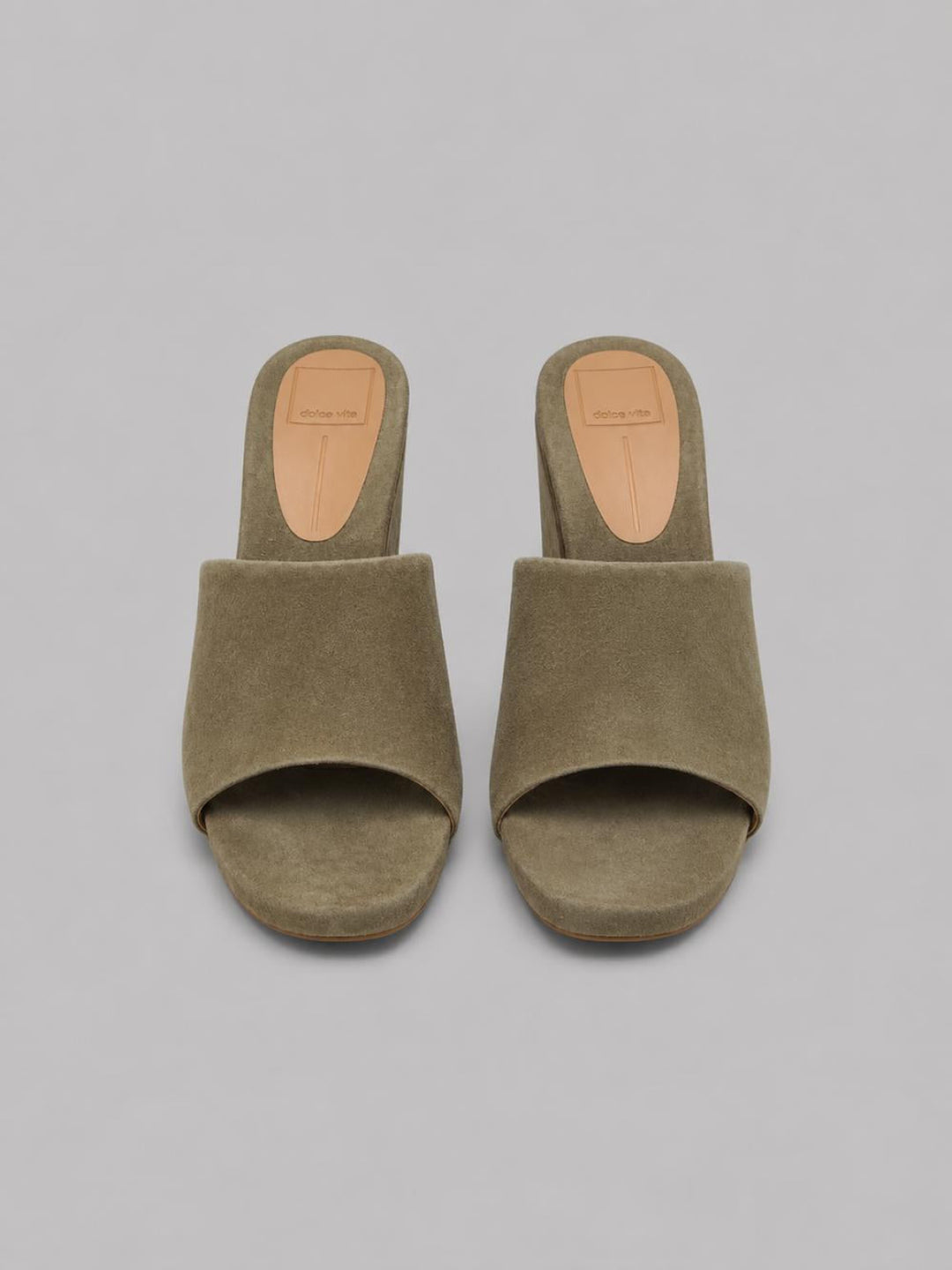 Holta Wedges - Olive Suede - 7MUS - Clog