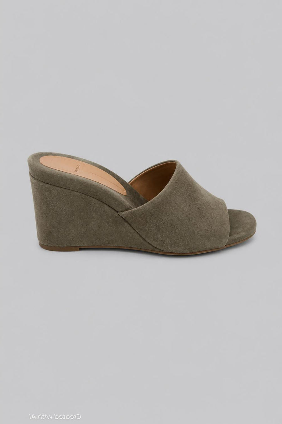 Holta Wedges - Olive Suede - 7MUS - Clog