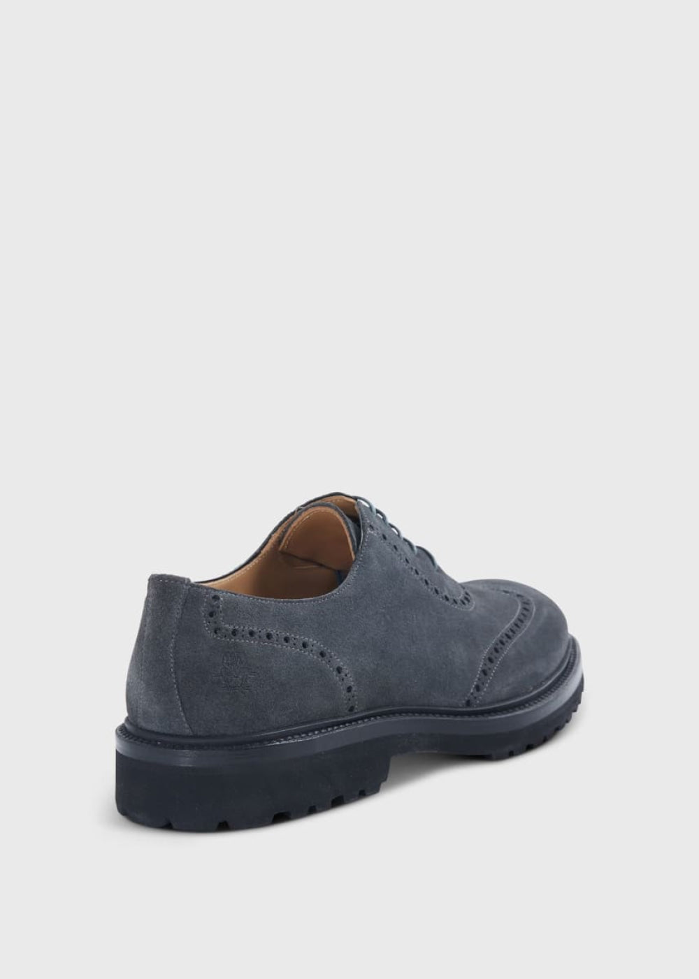 Homer Suede Wing Tip Oxford - Grey - Oxford