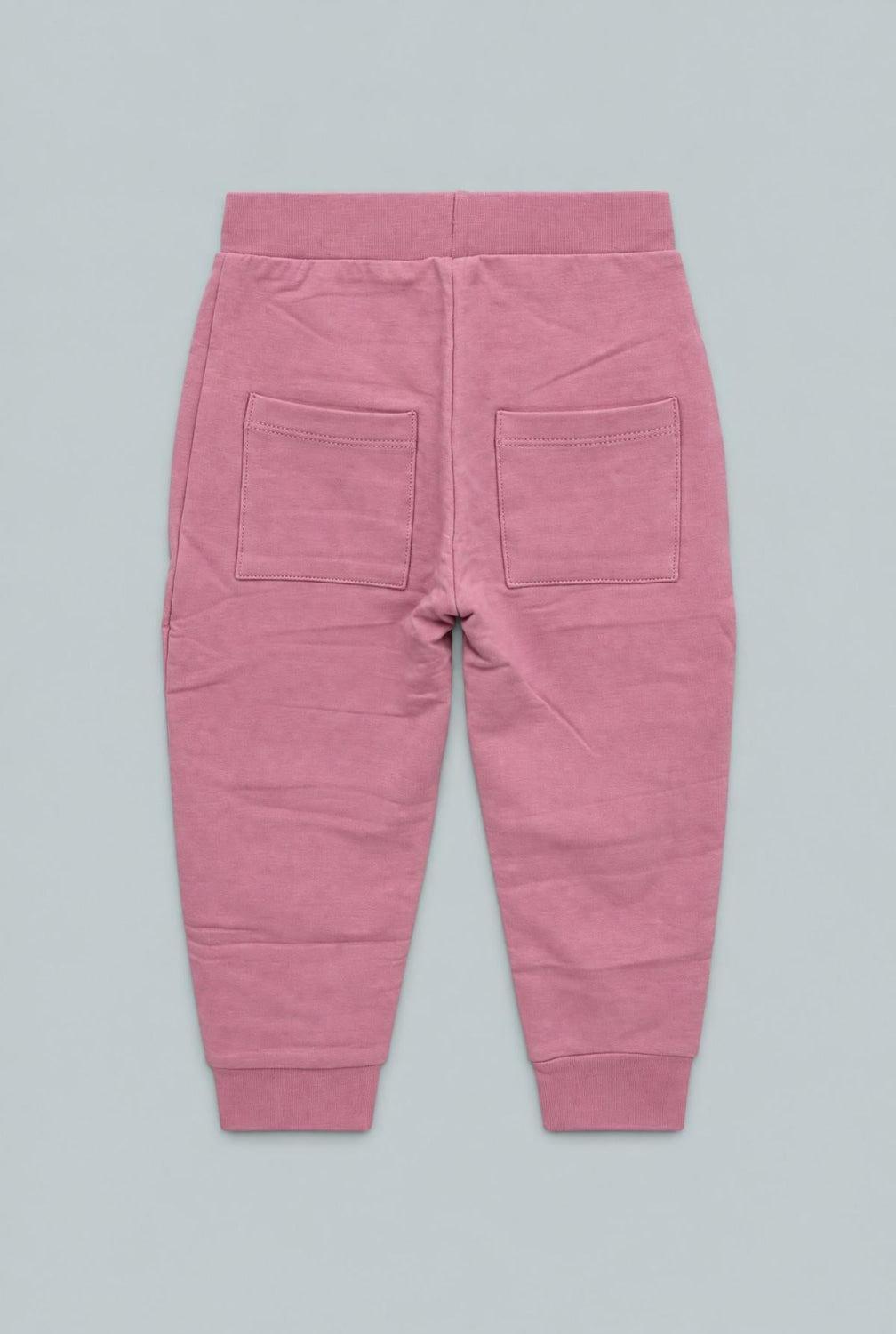 Hooded Jogger Set - Petunia Pink French Terry - Sweatshirt