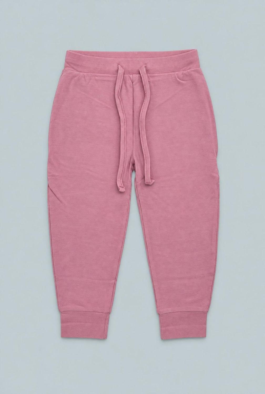 Hooded Jogger Set - Petunia Pink French Terry - Sweatshirt