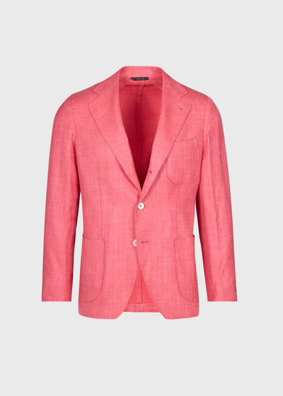 Hopsack Jacket - Coral - Blazer