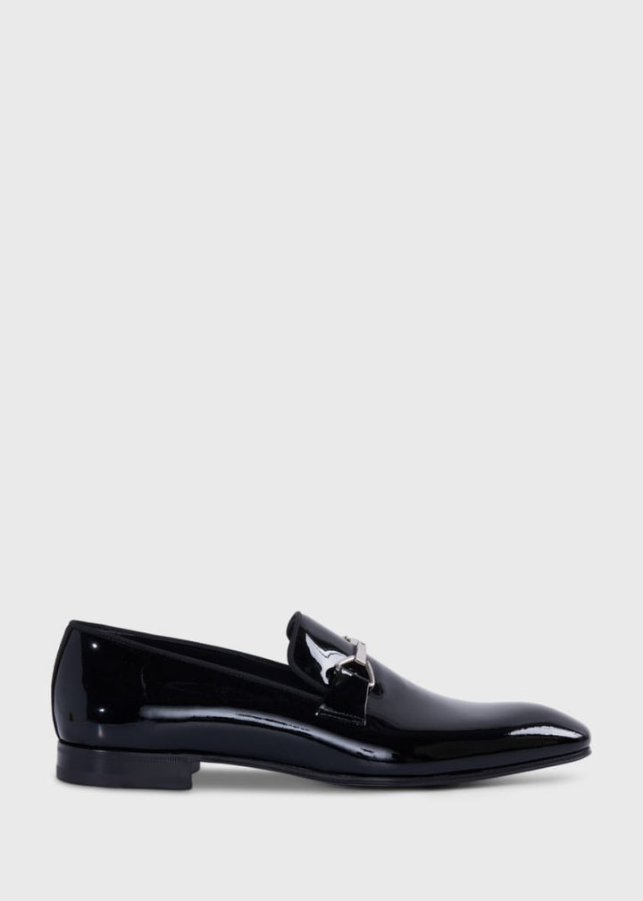 Horatio Patent Leather Formal Bit Loafer - Black - Loafers