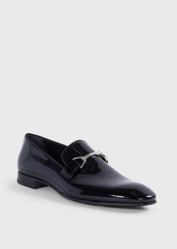 Horatio Patent Leather Formal Bit Loafer - Black - Loafers