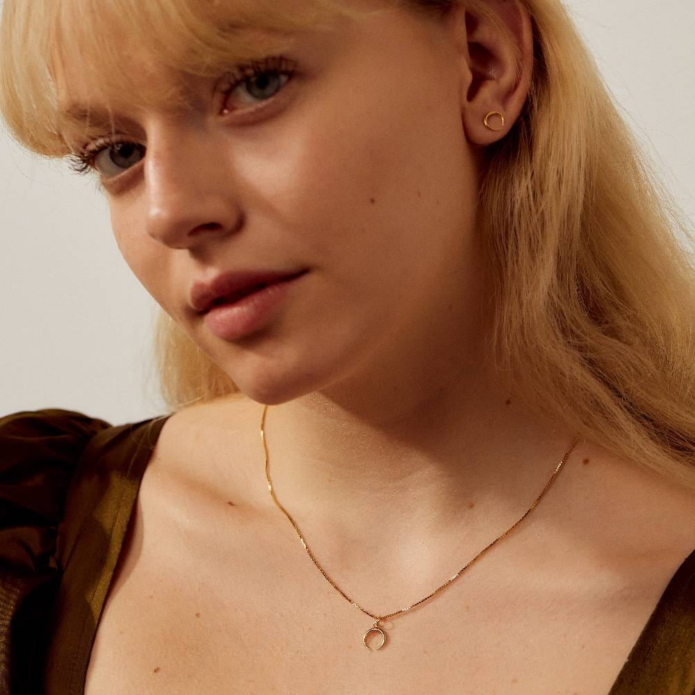 Horn Charm Necklace - One Size - Necklace