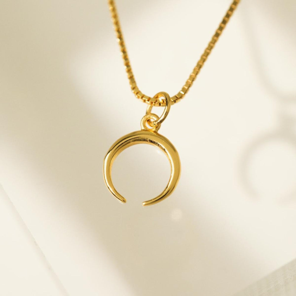 Horn Charm Necklace - One Size - Necklace