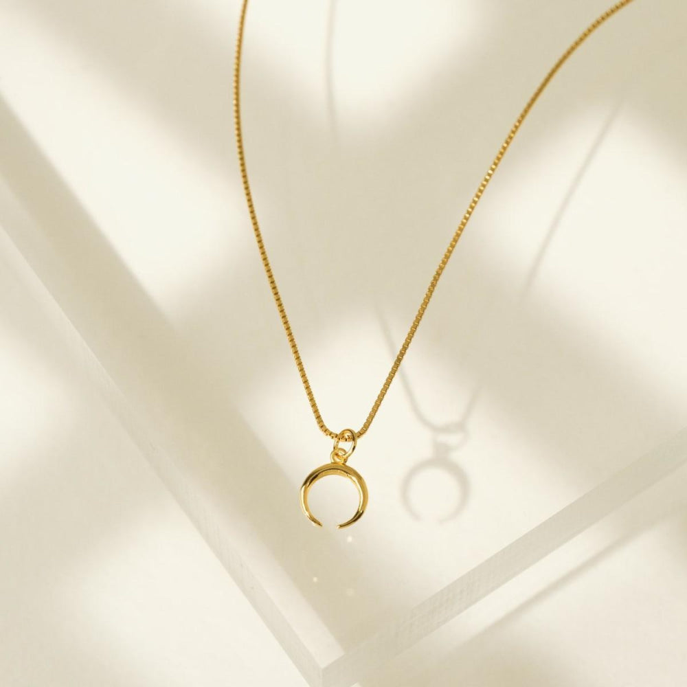 Horn Charm Necklace - One Size - Necklace