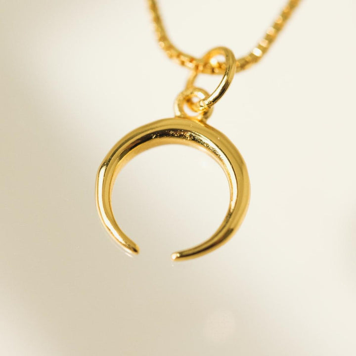 Horn Charm Necklace - One Size - Necklace