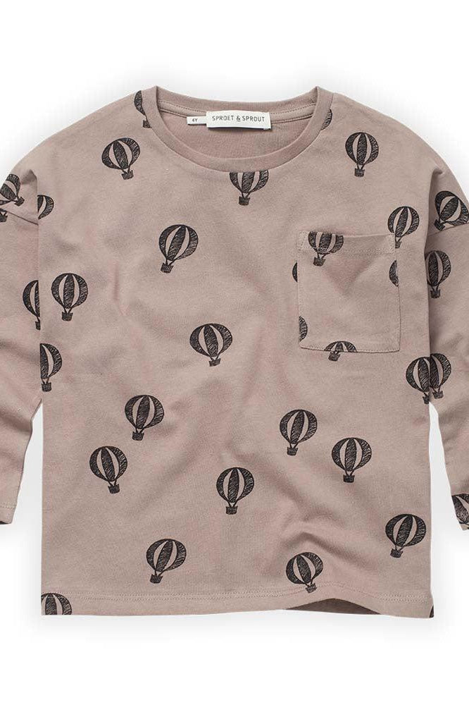 Hot Air Balloon T-Shirt - Mud - FINAL SALE - T-shirt