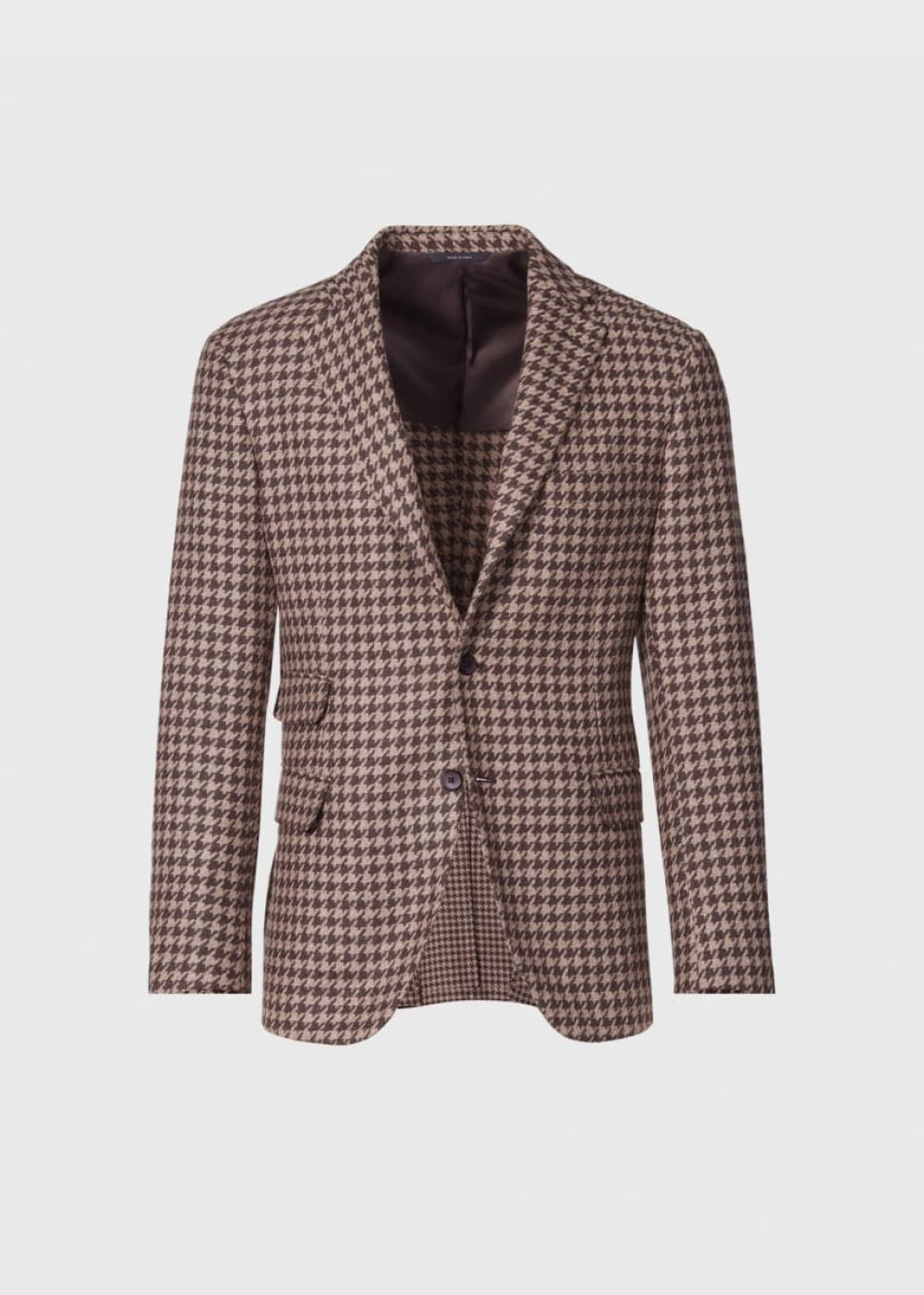 Houndstooth Soft Jacket - Brown/Tan - Blazer