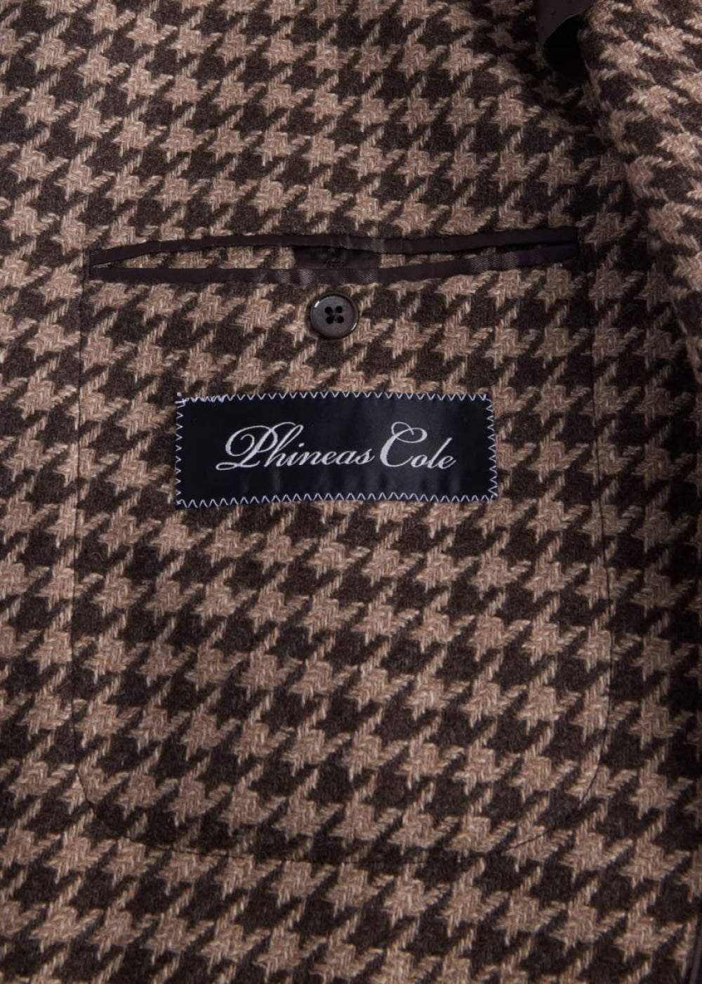 Houndstooth Soft Jacket - Brown/Tan - Blazer