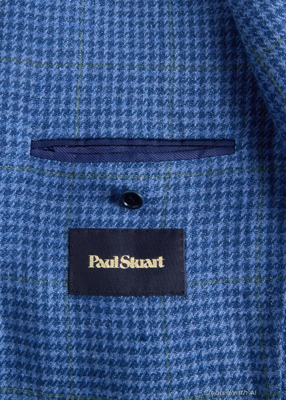 Houndstooth Summer Jacket - Blue/Green - Blazer