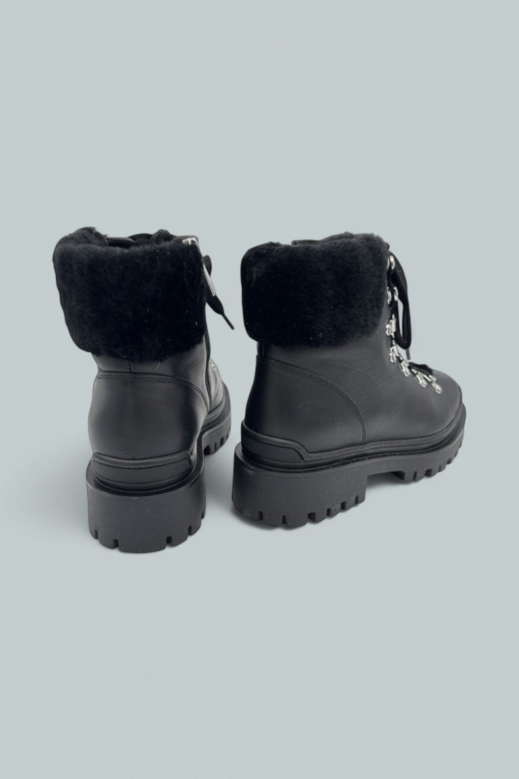 Coralie Ankle Boots - Black Nappa