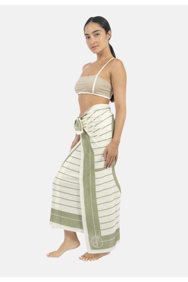 Antibes Beach Sarong - Sage