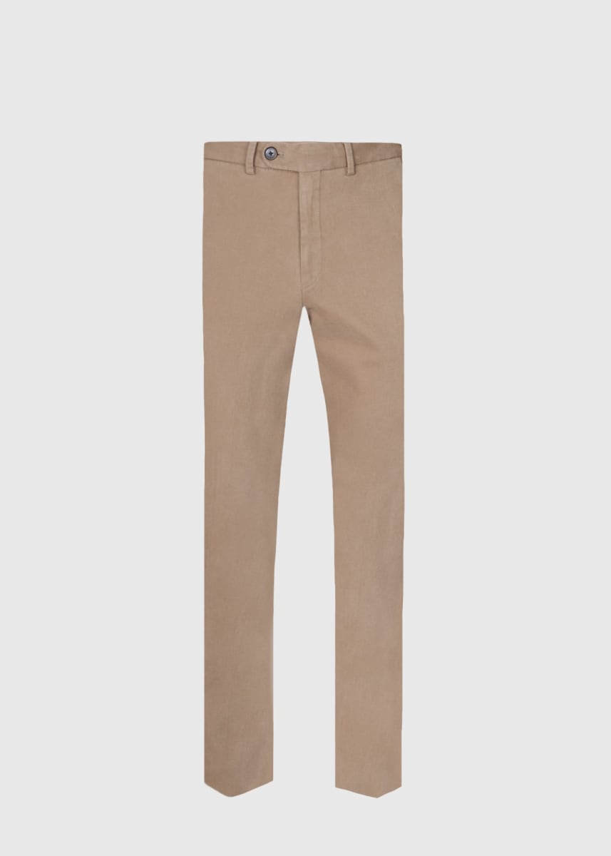 Brushed Newton Trouser - Camel