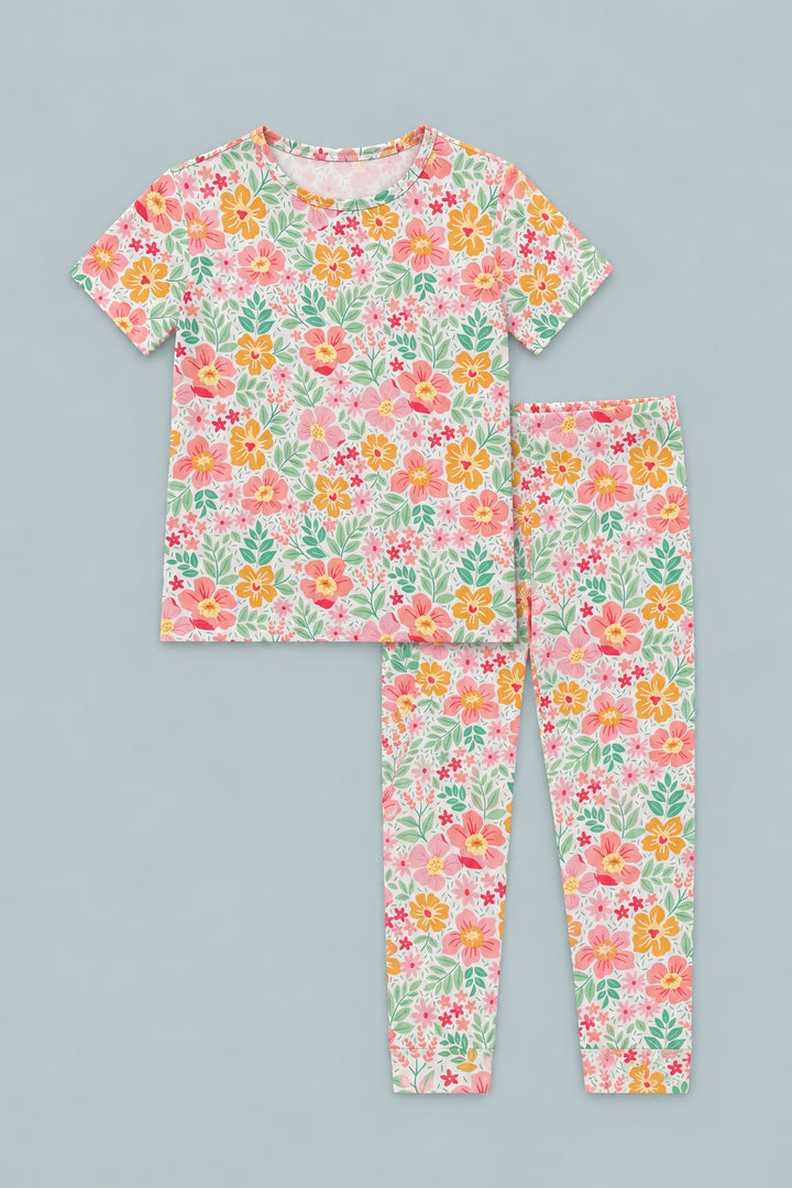 Big Kid Pajama S/S - Fantasy Flower