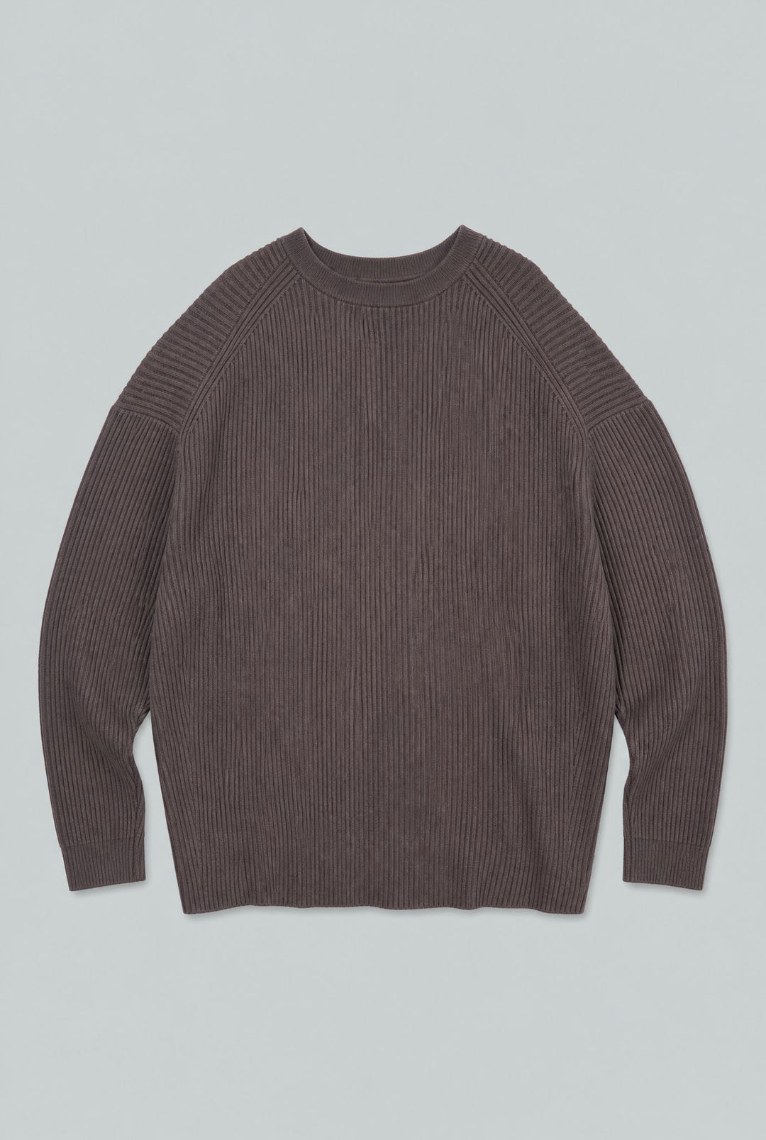 Ribbed Cashmere Blend Cardigan - Chocolate