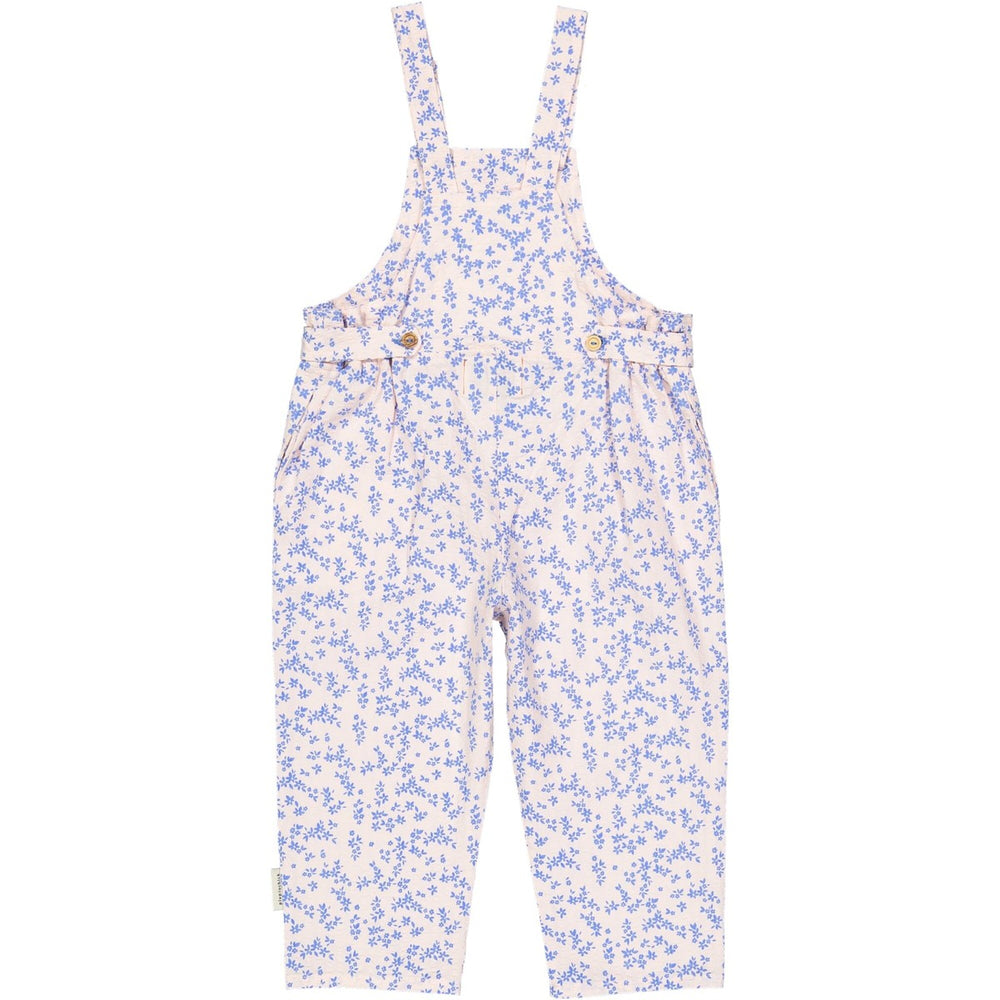 Jumpsuit - Light Pink w/ Blue Little Flowers Pants Piupiuchick 