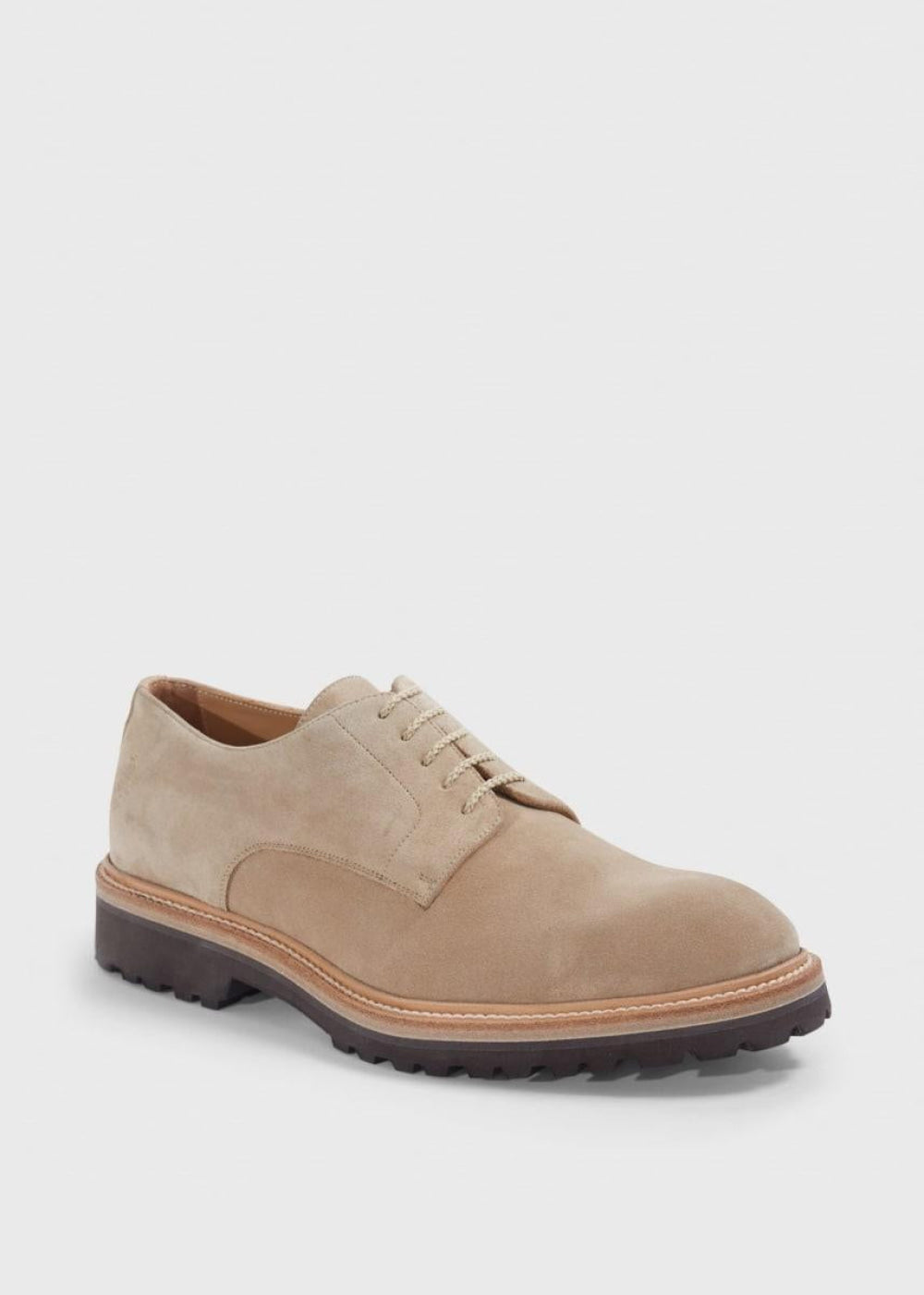 Hunter Suede Lace Up Derby - Light Beige - Derby