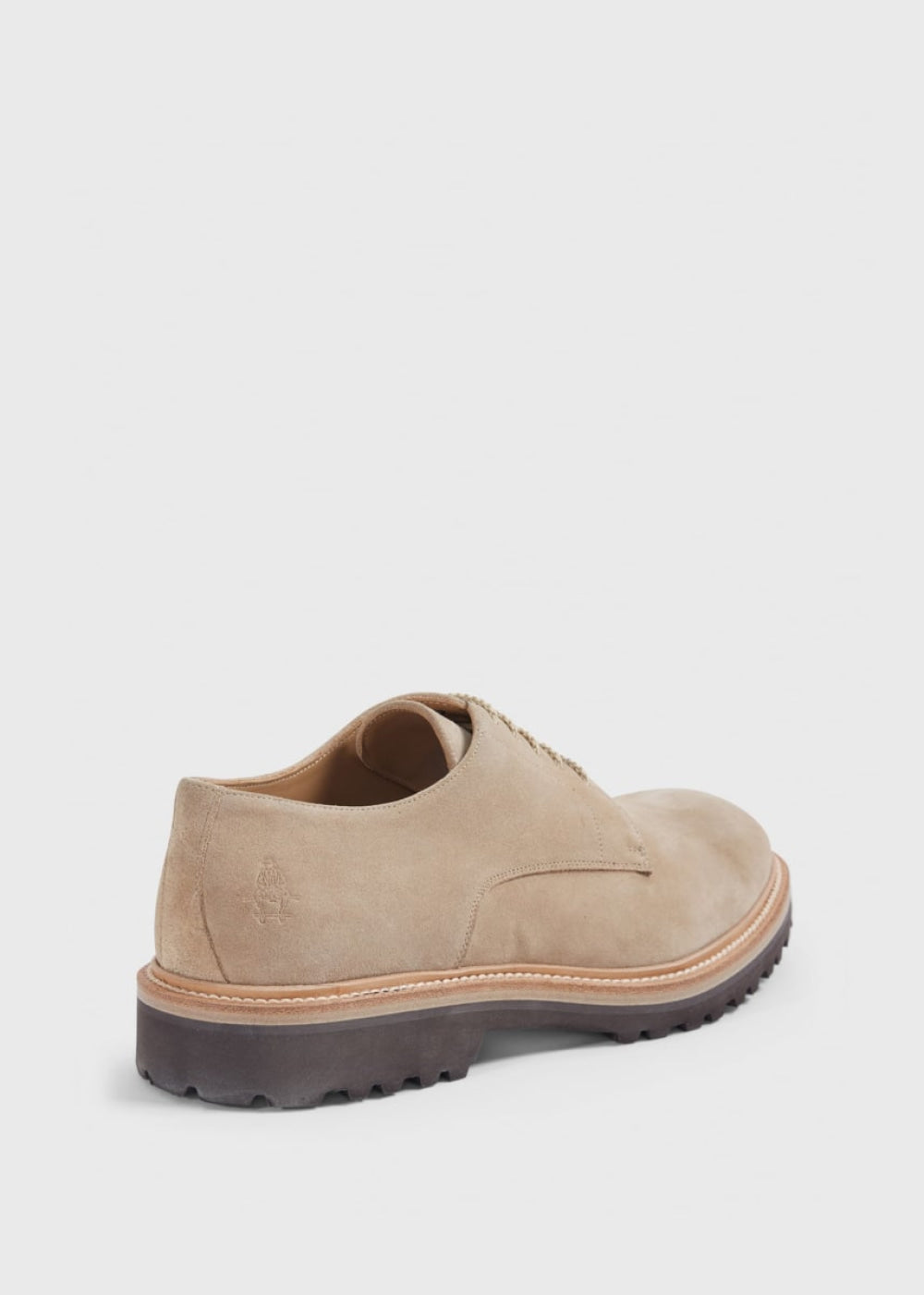 Hunter Suede Lace Up Derby - Light Beige - Derby