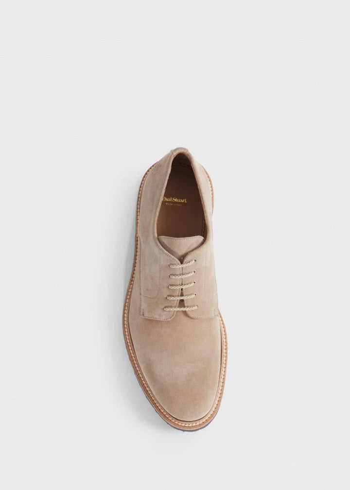 Hunter Suede Lace Up Derby - Light Beige - Derby