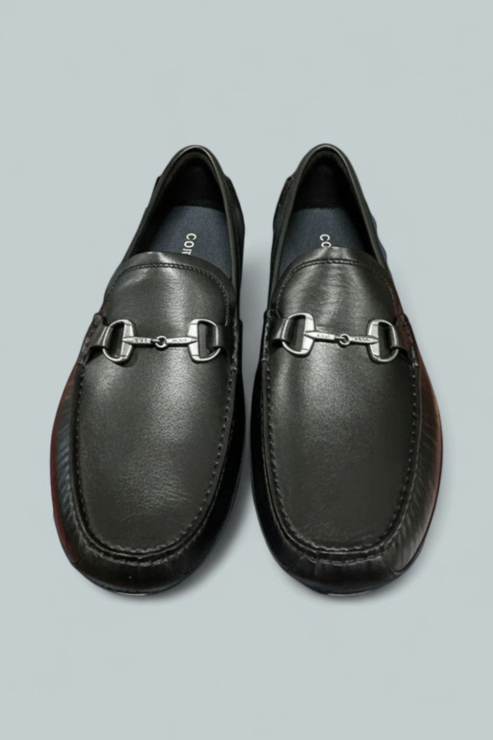 Hutchison Grand Bit Men’s Flat Shoes - Black - 10 D MEDIUM - Loafers