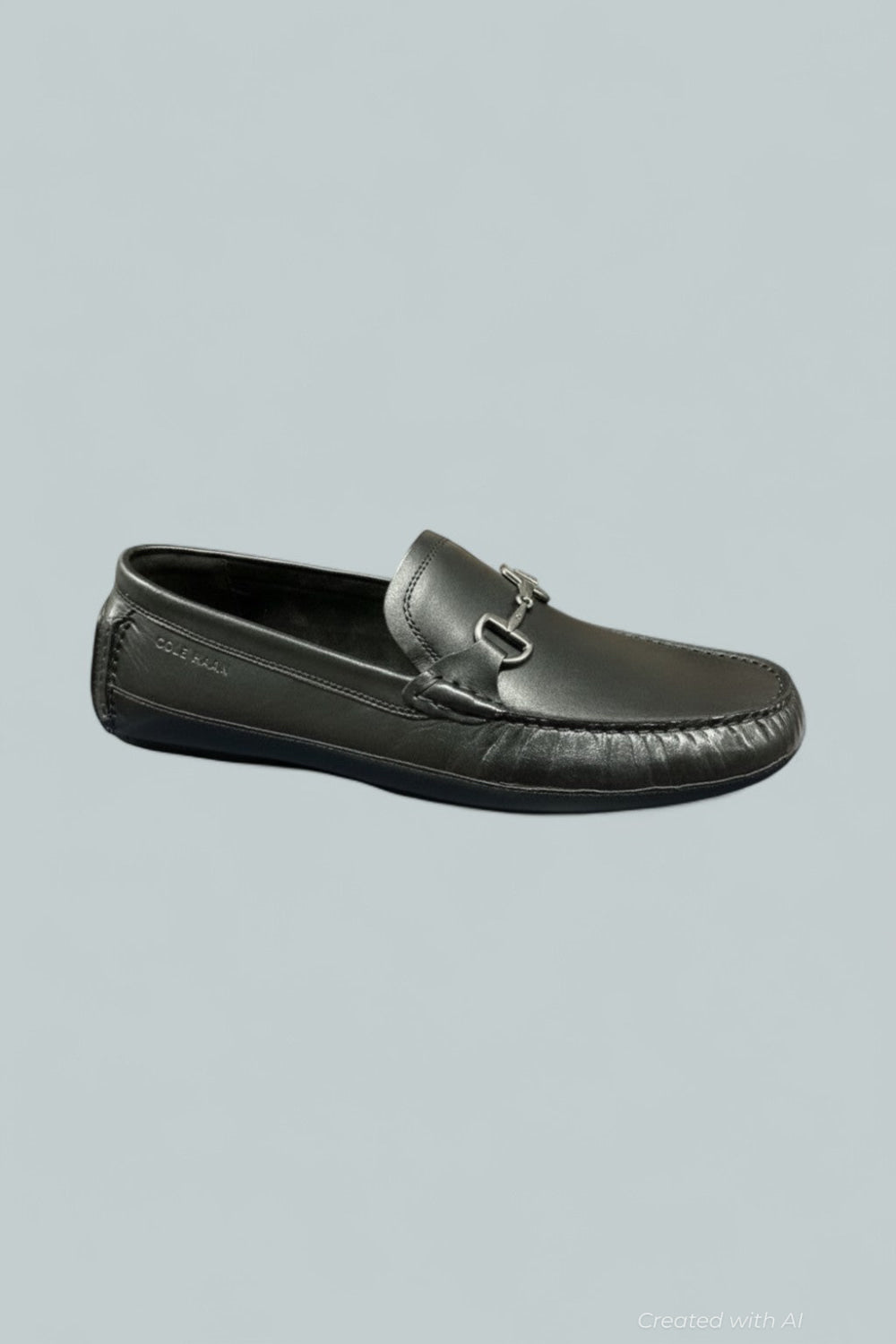 Hutchison Grand Bit Men’s Flat Shoes - Black - 10 D MEDIUM - Loafers