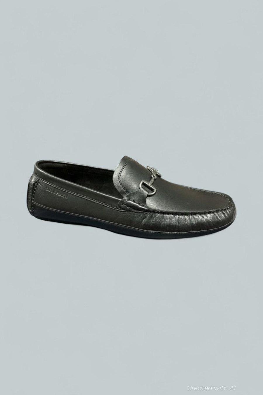 Hutchison Grand Bit Men’s Flat Shoes - Black - 10 D MEDIUM - Loafers
