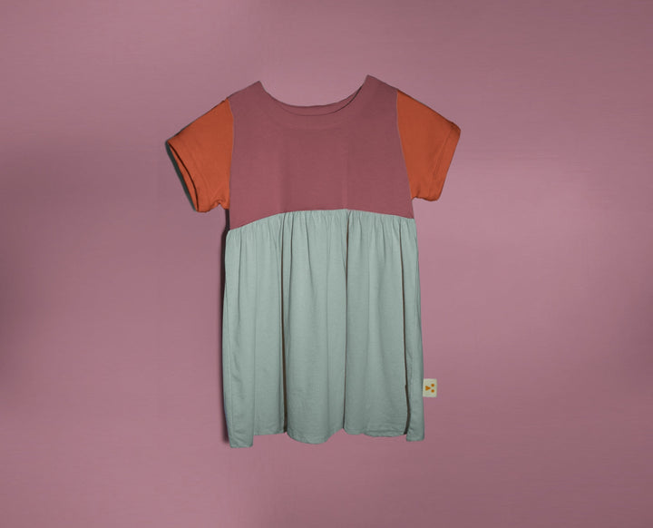 Organic Cotton Color Block Dress - Noe