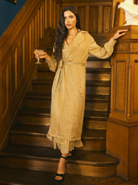 Helen Jacket - Gold Shimmer Crinkle