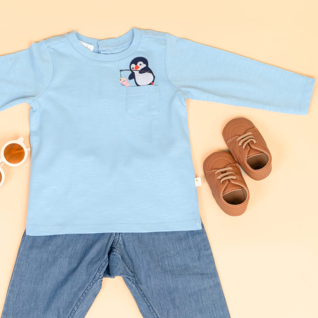 Go Fish! T Shirt - Artic Blue