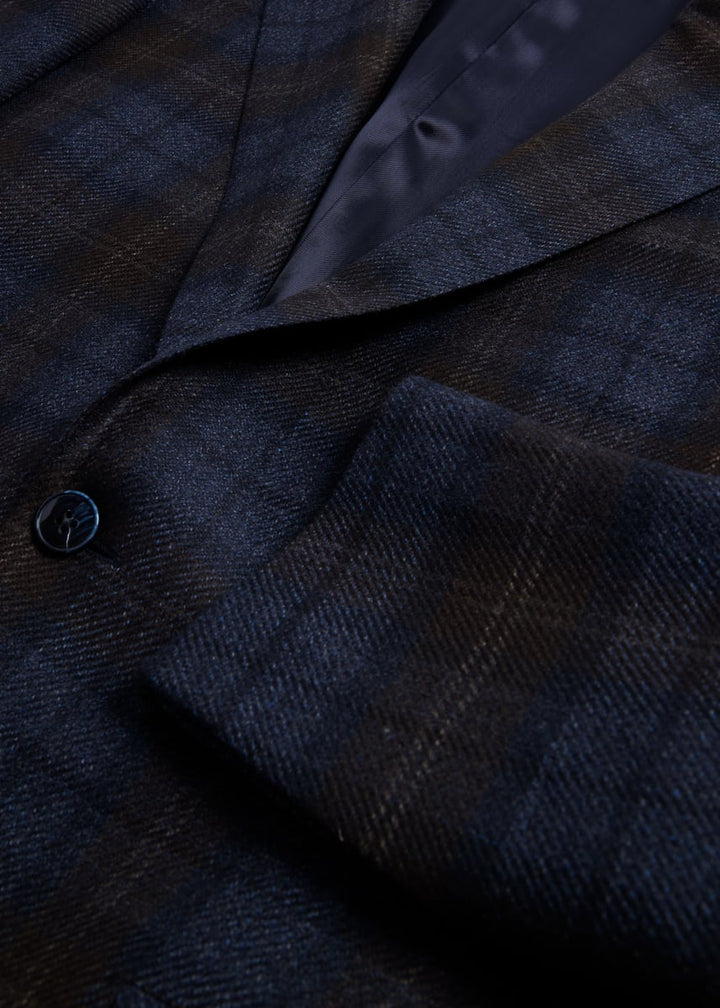 Plaid Jacket - Brown/Grey
