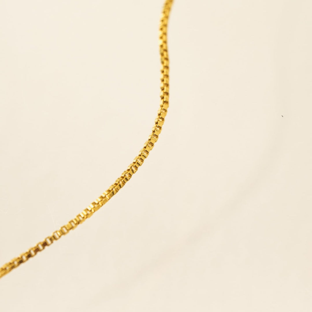 Box Chain Necklace - Gold