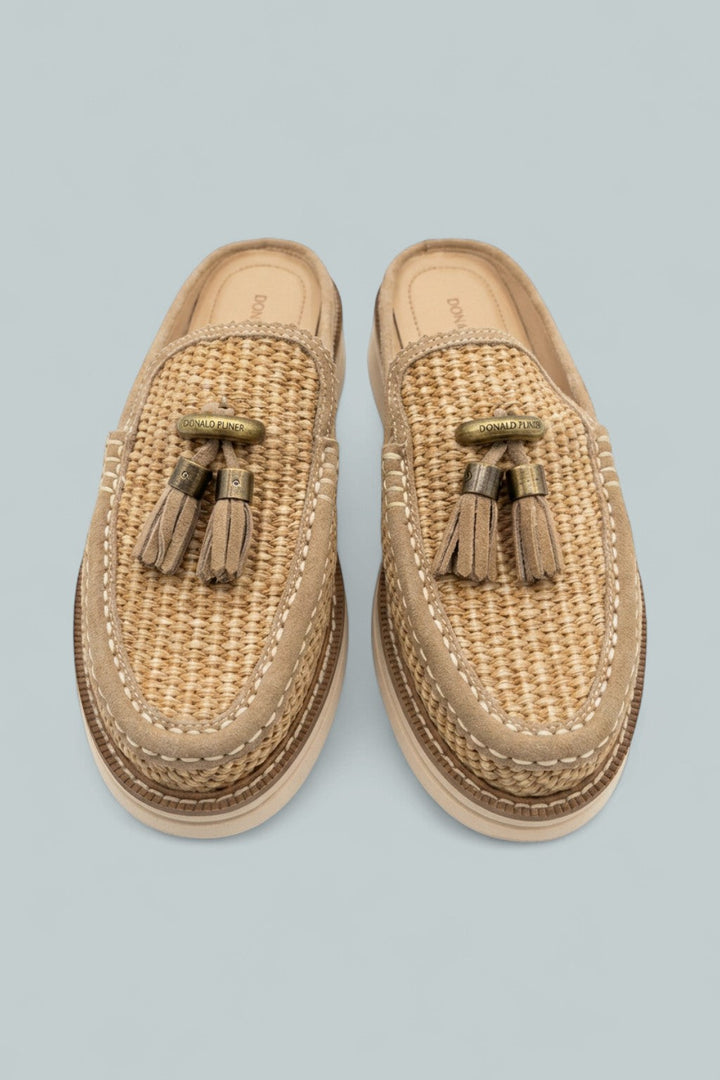 Tassel Mule Loafers - Tobacco
