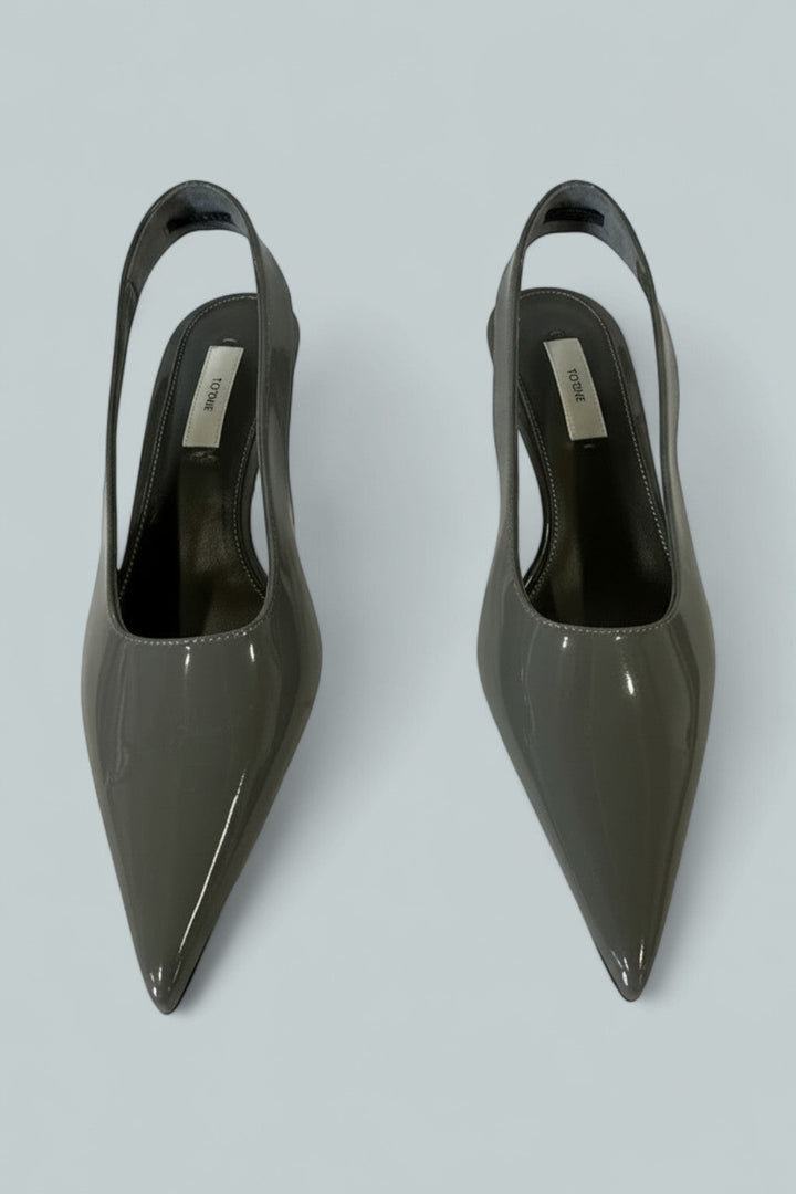 Women's Classic Slingback Pumps - Grey