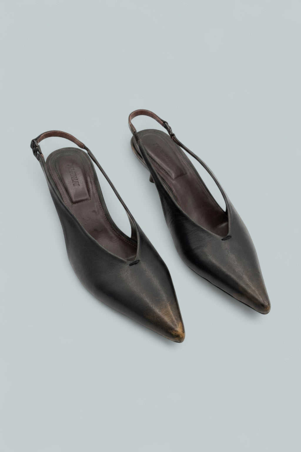 Sylvie Pumps - Distressed Chocolate