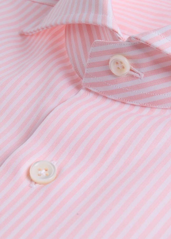 Phineas Cole Stripe Dress Shirt - Melon